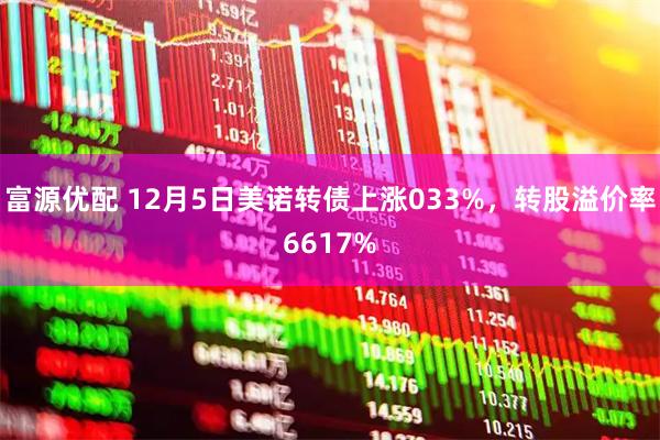 富源优配 12月5日美诺转债上涨033%，转股溢价率6617%